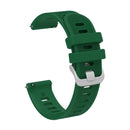 For Huawei Watch GT2 42mm 20mm Silicone Twill Watch Band(Green)