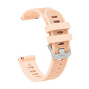 For Huawei Watch GT2 42mm 20mm Silicone Twill Watch Band(Sand Pink)