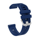 For Huawei Watch GT2 42mm 20mm Silicone Twill Watch Band(Midnight Blue)