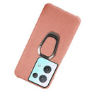 For OPPO Reno8 Pro Plus 5G Ring Holder Honeycomb PU Phone Case(Pink)