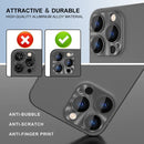 ENKAY Aluminium Alloy Tempered Glass Lens Cover Film For iPhone 14 Pro / 14 Pro Max (Dark Green)