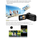 224KM 48MP 3.0 inch Touch Screen Night Vision IR 16X Digital Zoom 4K Professional WiFi Video Camera Camcorder, Model:Standard