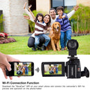 224KM 48MP 3.0 inch Touch Screen Night Vision IR 16X Digital Zoom 4K Professional WiFi Video Camera Camcorder, Model:Standard