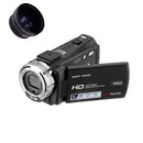 V12 3.0 inch Rotatable LCD Screen 20MP 16X Digital Zoom 1080P Recording Video Camera Camcorder, Model:Standard + Wide-Angle Lens