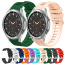 For Samsung Galaxy Watch4 Classic 46mm 20mm Twill Solid Color Silicone Watch Band(Orange)