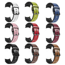 For Samsung Galaxy Watch 4 Classic 46mm 20mm Silicone Adhesive Leather Watch Band(Light Brown)