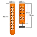 For Samsung Galaxy Watch 46mm 22mm Two-Color Breathable Silicone Watch Band(Lime+Black)
