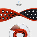 For Samsung Galaxy Watch 46mm 22mm Two-Color Breathable Silicone Watch Band(Red+Black)