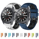 For Xiaomi MI Watch S1 22mm Two-Color Breathable Silicone Watch Band(Black+Red)