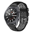 For Xiaomi MI Watch Color 22mm Two-Color Breathable Silicone Watch Band(Black+Grey)