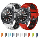 For Xiaomi MI Watch Color 22mm Two-Color Breathable Silicone Watch Band(White+Black)