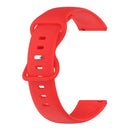 For Samsung Galaxy Watch Active 2 20mm Butterfly Buckle Solid Color Silicone Watch Band(Red)