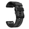 For Garmin EPIX Gen2 22mm Silicone Sports Two-Color Watch Band(Carbon Ash + Black)