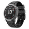 For Garmin EPIX Gen2 22mm Silicone Sports Two-Color Watch Band(Carbon Ash + Black)