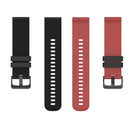 For Samsung Galaxy Watch4 Classic 42mm 20mm Checkered Two-Color Silicone Watch Band(Red+Black)