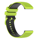 For Huawei Watch GT3 46mm 22mm Checkered Two-Color Silicone Watch Band(Lime Green+Black)