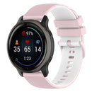 For Huawei Watch GT3 46mm 22mm Checkered Two-Color Silicone Watch Band(Pink+White)