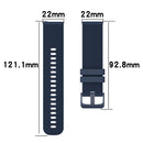 For Samsung Gear S3 Frontier 22mm Checkered Two-Color Silicone Watch Band(Black+Grey)