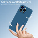 For iPhone 14 Pro Max PINWUYO Sense Series Liquid Silicone TPU Phone Case (Blue)