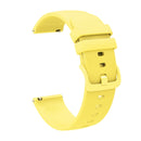 For Samsung Galaxy Watch5 44mm 20mm Solid Color Soft Silicone Watch Band(Yellow)