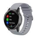 For Samsung Galaxy Watch5 44mm 20mm Solid Color Soft Silicone Watch Band(Grey)