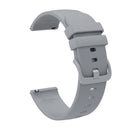 For Samsung Galaxy Watch5 44mm 20mm Solid Color Soft Silicone Watch Band(Grey)