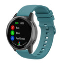 For Samsung Galaxy Watch5 44mm 20mm Solid Color Soft Silicone Watch Band(Pine Green)