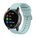 For Samsung Galaxy Watch5 40mm 20mm Solid Color Soft Silicone Watch Band(Sapphire Green)
