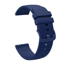 For Samsung Galaxy Watch5 40mm 20mm Solid Color Soft Silicone Watch Band(Navy Blue)