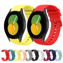For Samsung Galaxy Watch5 40mm 20mm Solid Color Soft Silicone Watch Band(Navy Blue)