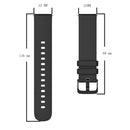 For Amazfit Stratos 22mm Solid Color Soft Silicone Watch Band(Red)