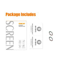 For iPhone 14 / 14 Plus ENKAY Glitter Rear Lens Aluminium Alloy Tempered Glass Film(Silver)