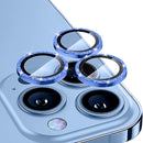 For iPhone 14 Pro / 14 Pro Max ENKAY Glitter Rear Lens Aluminium Alloy Tempered Glass Film(Blue)