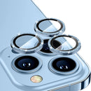 For iPhone 14 Pro / 14 Pro Max ENKAY Glitter Rear Lens Aluminium Alloy Tempered Glass Film(Sierra Blue)