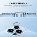 For iPhone 14 Pro / 14 Pro Max ENKAY Glitter Rear Lens Aluminium Alloy Tempered Glass Film(Silver)