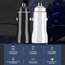 TE-P8 40W PD20W + PD20W Dual Port PD3.0 Car Charger with Type-c to Type-C Data Cable, Length: 1m(White)