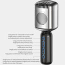 KM600 Wireless Microphone TWS Handheld Noise Reduction Smart Bluetooth-compatible Condenser Mic Music Player for Singing(Sliver)