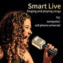 KM600 Wireless Microphone TWS Handheld Noise Reduction Smart Bluetooth-compatible Condenser Mic Music Player for Singing(Sliver)