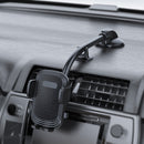 A190+X51 Car Phone Holder Dashboard Windshield Sucker Mount Bendable Long Arm Stand