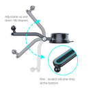 A190+X157 Car Phone Holder Dashboard Sucker Mount Stand Retractable Clamp Arm