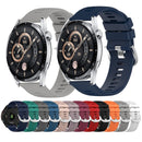 For Huawei Watch GT3 Pro 43mm 20mm Solid Color Soft Silicone Watch Band(Black)