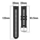 For Huawei Watch GT3 Pro 43mm 20mm Solid Color Soft Silicone Watch Band(Black)