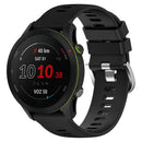 For Huawei GT2 46mm 22mm Solid Color Soft Silicone Watch Band(Black)