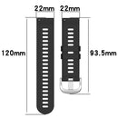 For Huawei GT2 46mm 22mm Solid Color Soft Silicone Watch Band(Black)