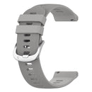 For Honor Magic Watch 2 46mm 22mm Solid Color Soft Silicone Watch Band(Grey)