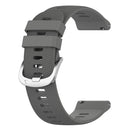 For Honor Magic Watch 2 46mm 22mm Solid Color Soft Silicone Watch Band(Dark Grey)