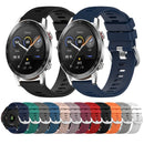 For Honor Magic Watch 2 46mm 22mm Solid Color Soft Silicone Watch Band(Black)