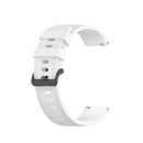 For Garmin Venu SQ 20mm Solid Color Soft Silicone Watch Band(White)