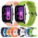 For Amazfit GTS 2 Mini 20mm Solid Color Soft Silicone Watch Band(Green)