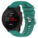 For Garmin Vivoactive 4S 18mm Solid Color Silicone Watch Band(Green)